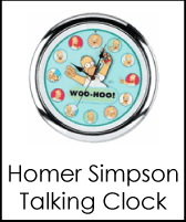 Homer Simpson Talking Wall Clock
